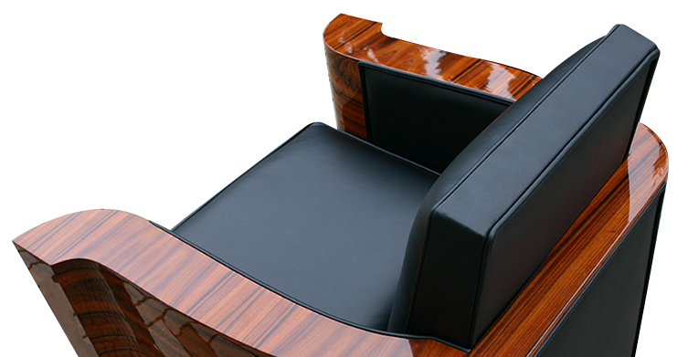 czarny skorzany fotel